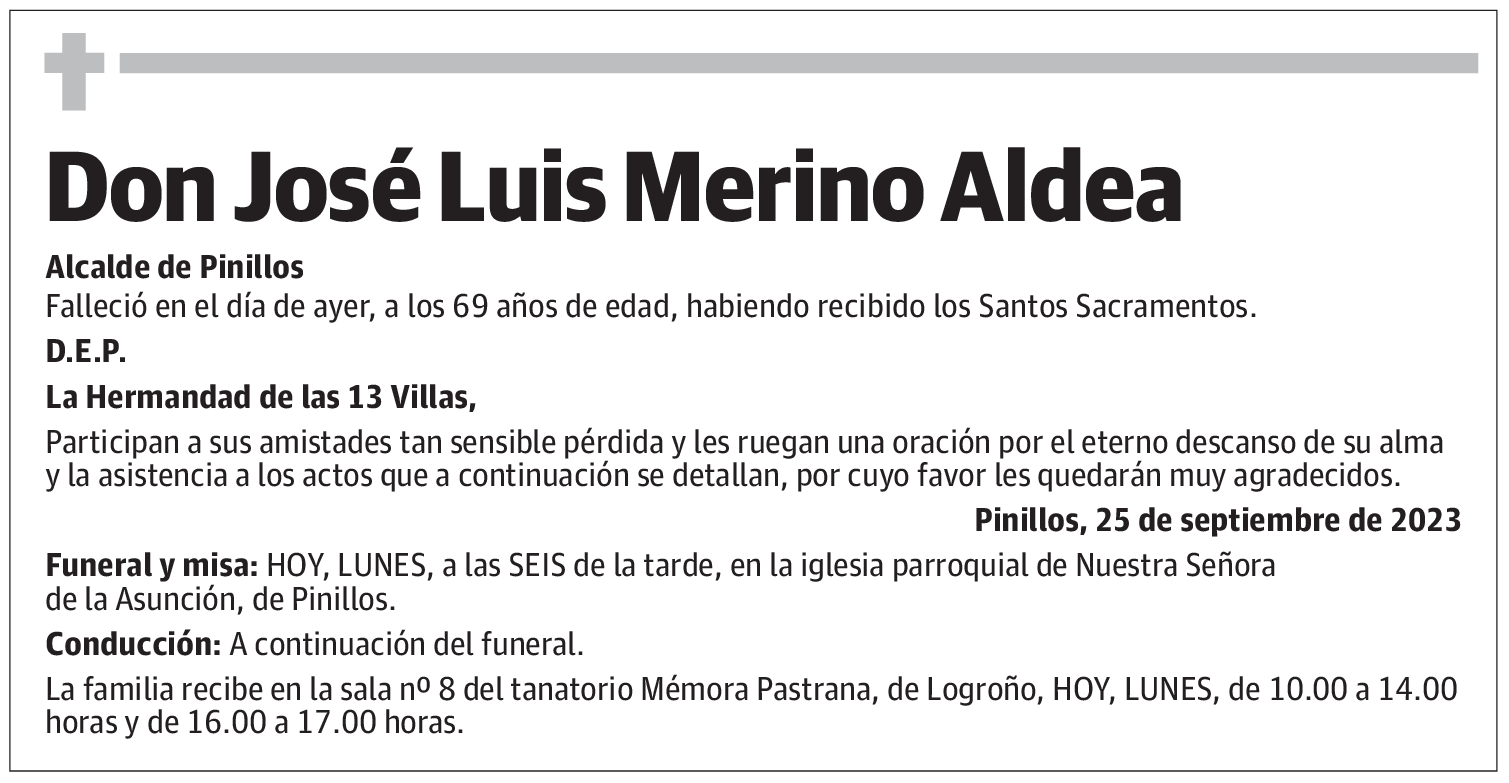 Don José Luis Merino Aldea