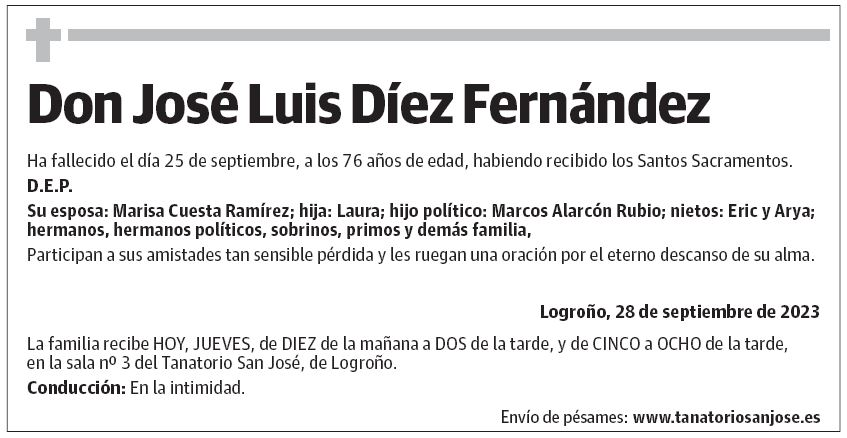Don José Luis Díez Fernández