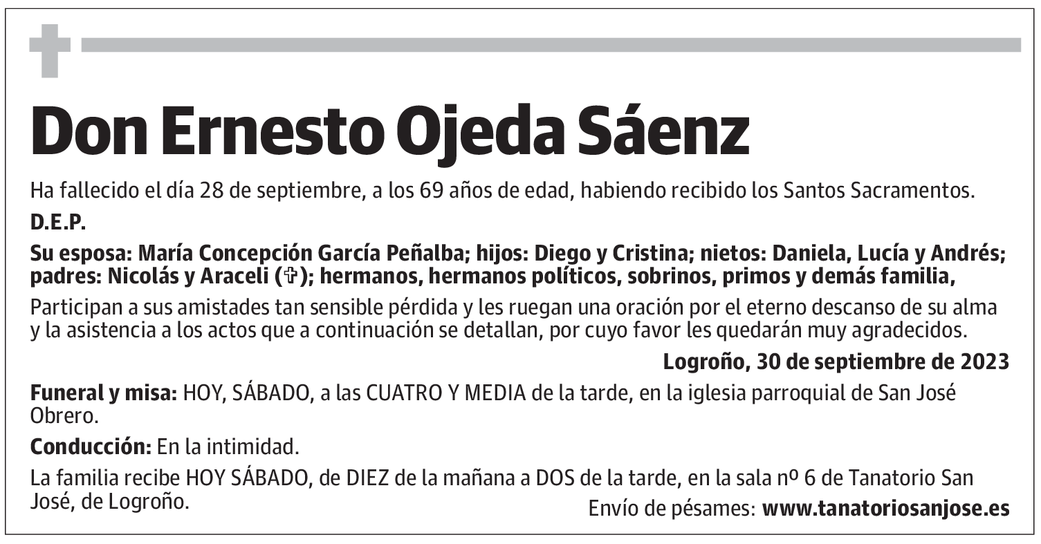 Don Ernesto Ojeda Sáenz