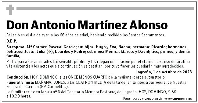 Don Antonio Martínez Alonso