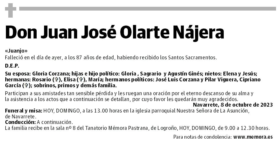 Don Juan José Olarte Nájera