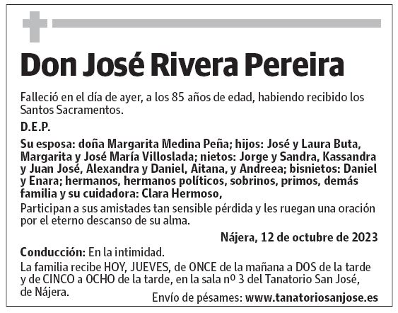 Don José Rivera Pereira