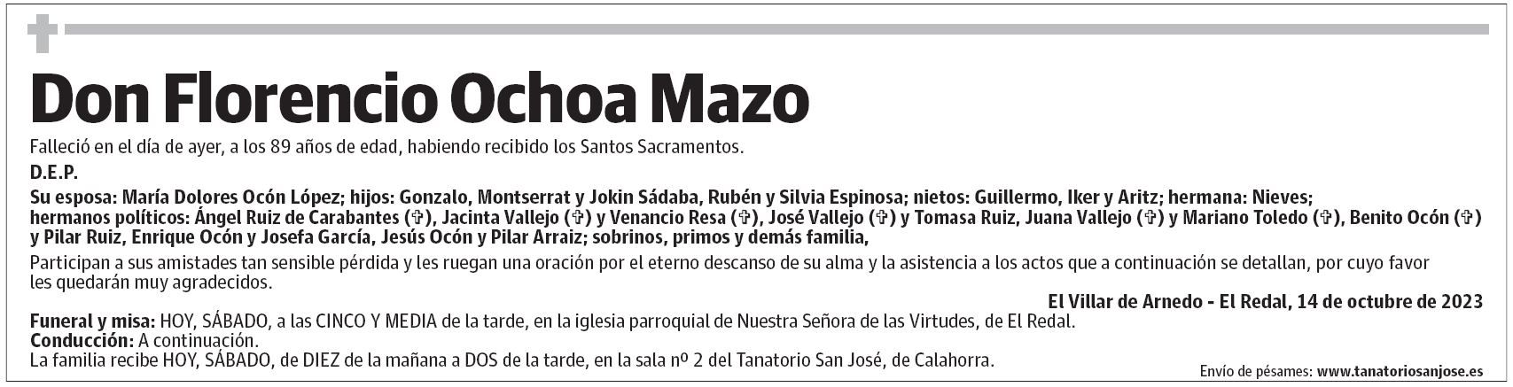 Don Florencio Ochoa Mazo
