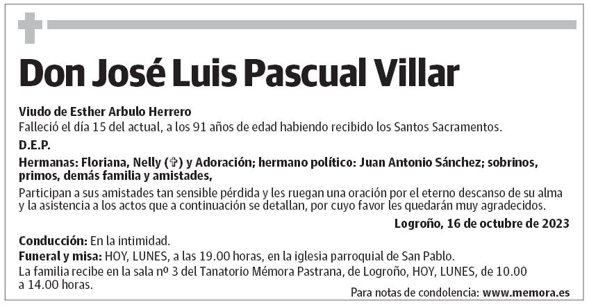 Don José Luis Pascual Villar