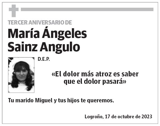 María Ángeles Sainz Angulo