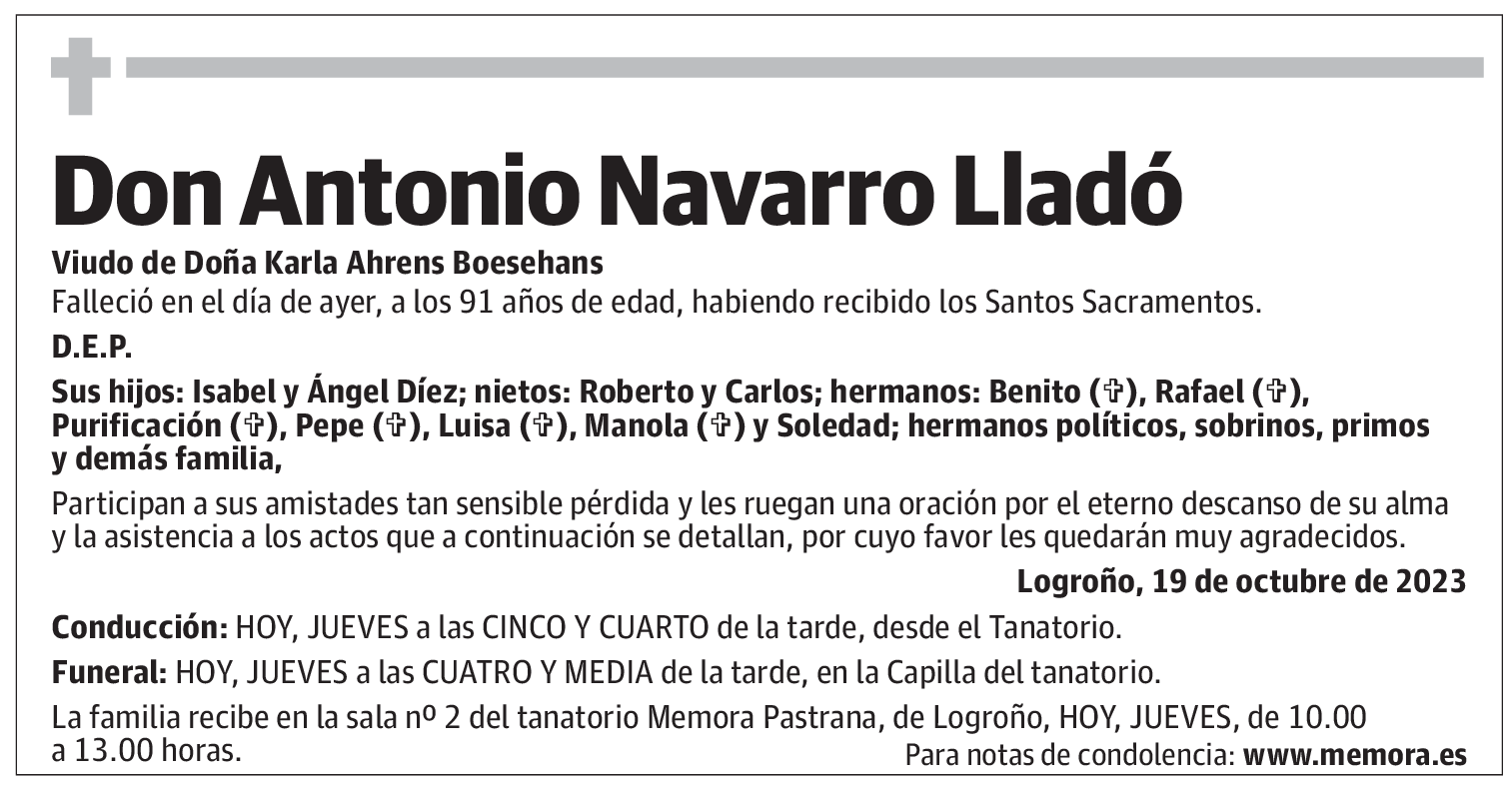Don Antonio Navarro Lladó