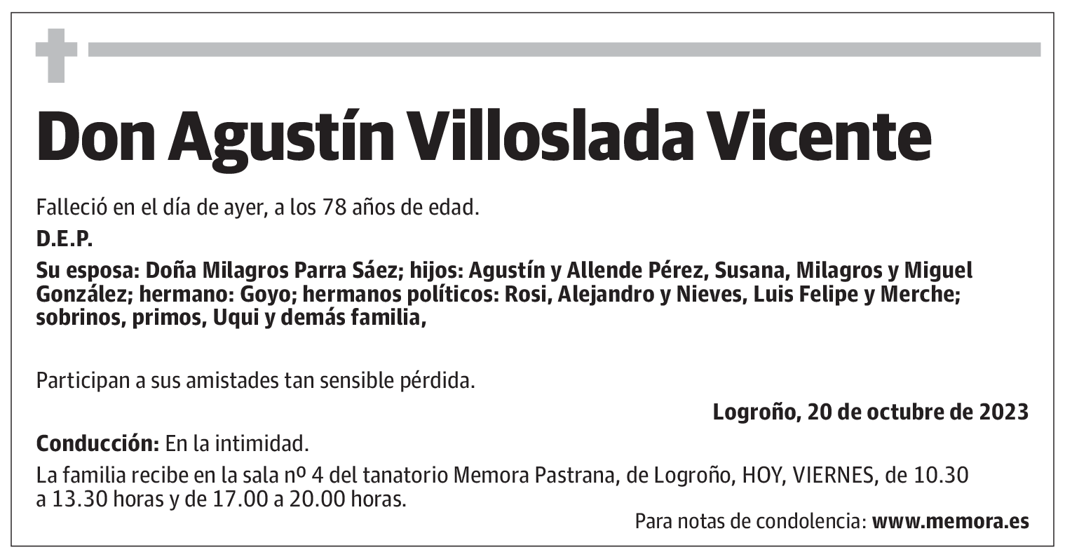 Don Agustín Villoslada Vicente