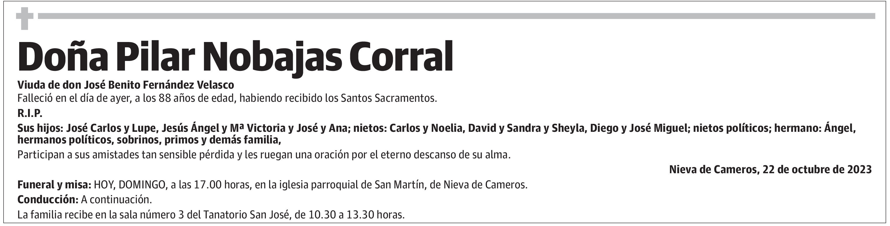 Doña Pilar Nobajas Corral