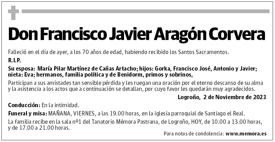 Don Francisco Javier Aragón Corvera