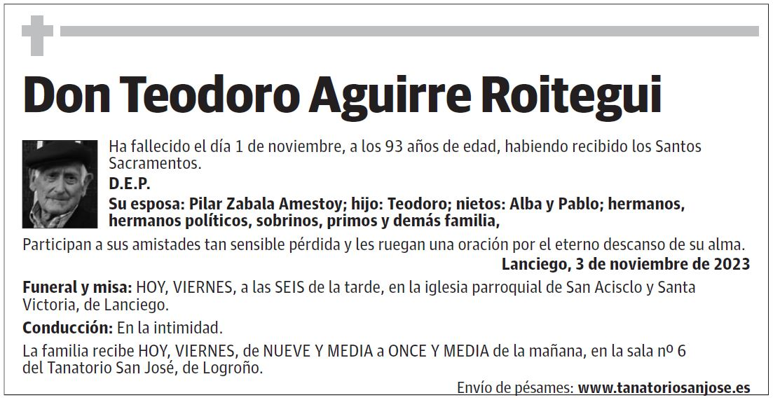 Don Teodoro Aguirre Roitegui