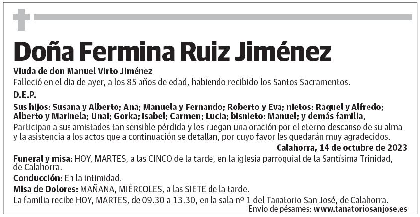 Doña Fermina Ruiz Jiménez