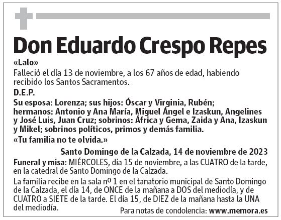 Don Eduardo Crespo Repes