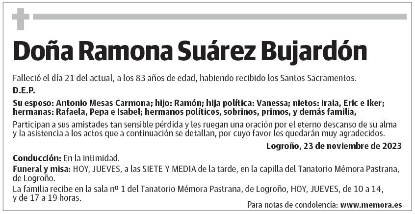 Doña Ramona Suárez Bujardón