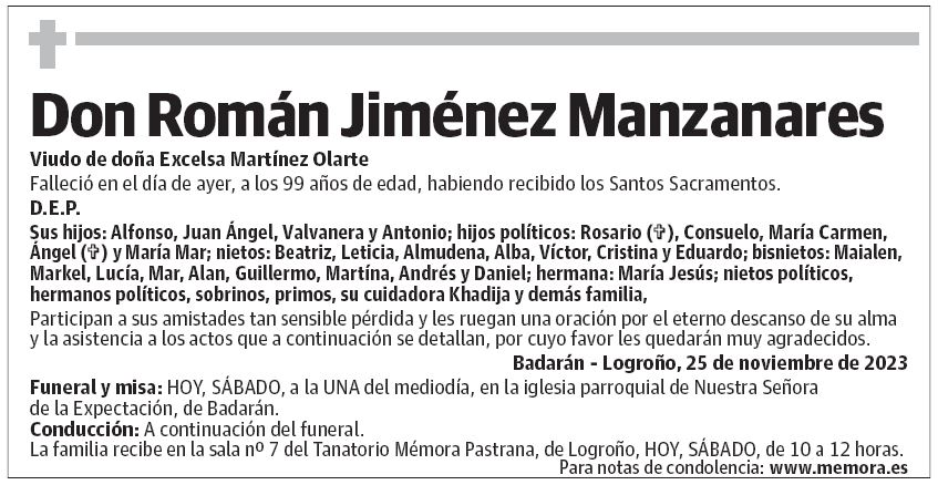 Don Román Jiménez Manzanares
