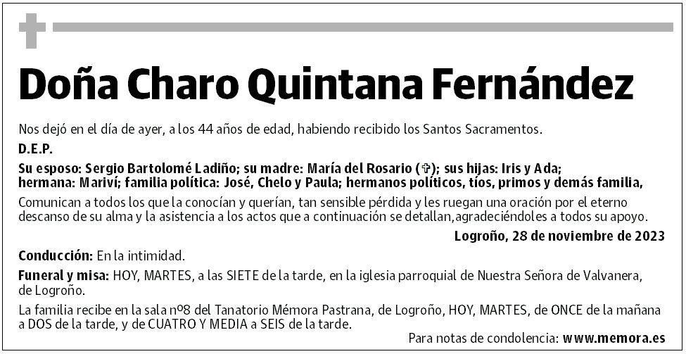 Doña Charo Quintana Fernández