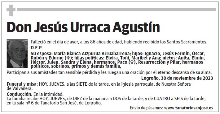 Don Jesús Urraca Agustín