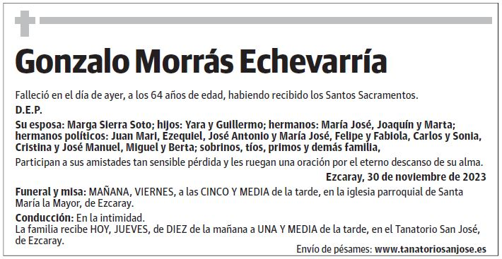 Gonzalo Morrás Echevarría