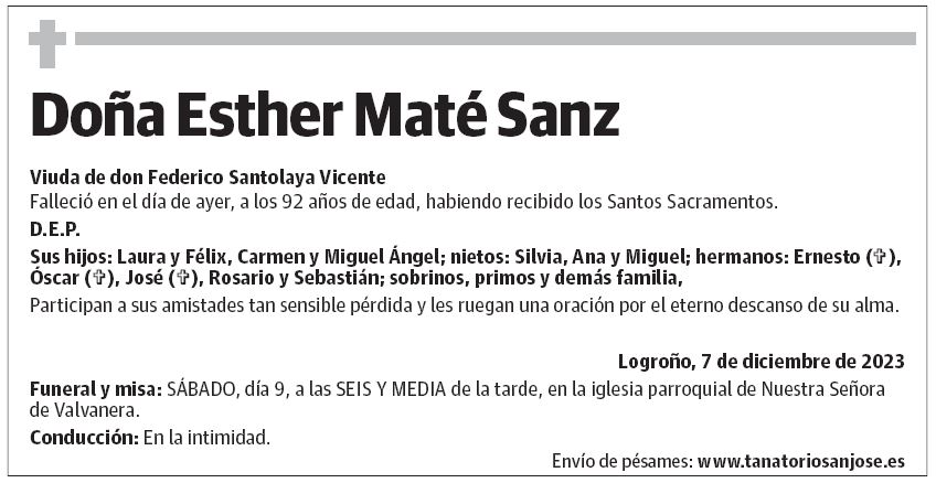 Doña Esther Maté Sanz