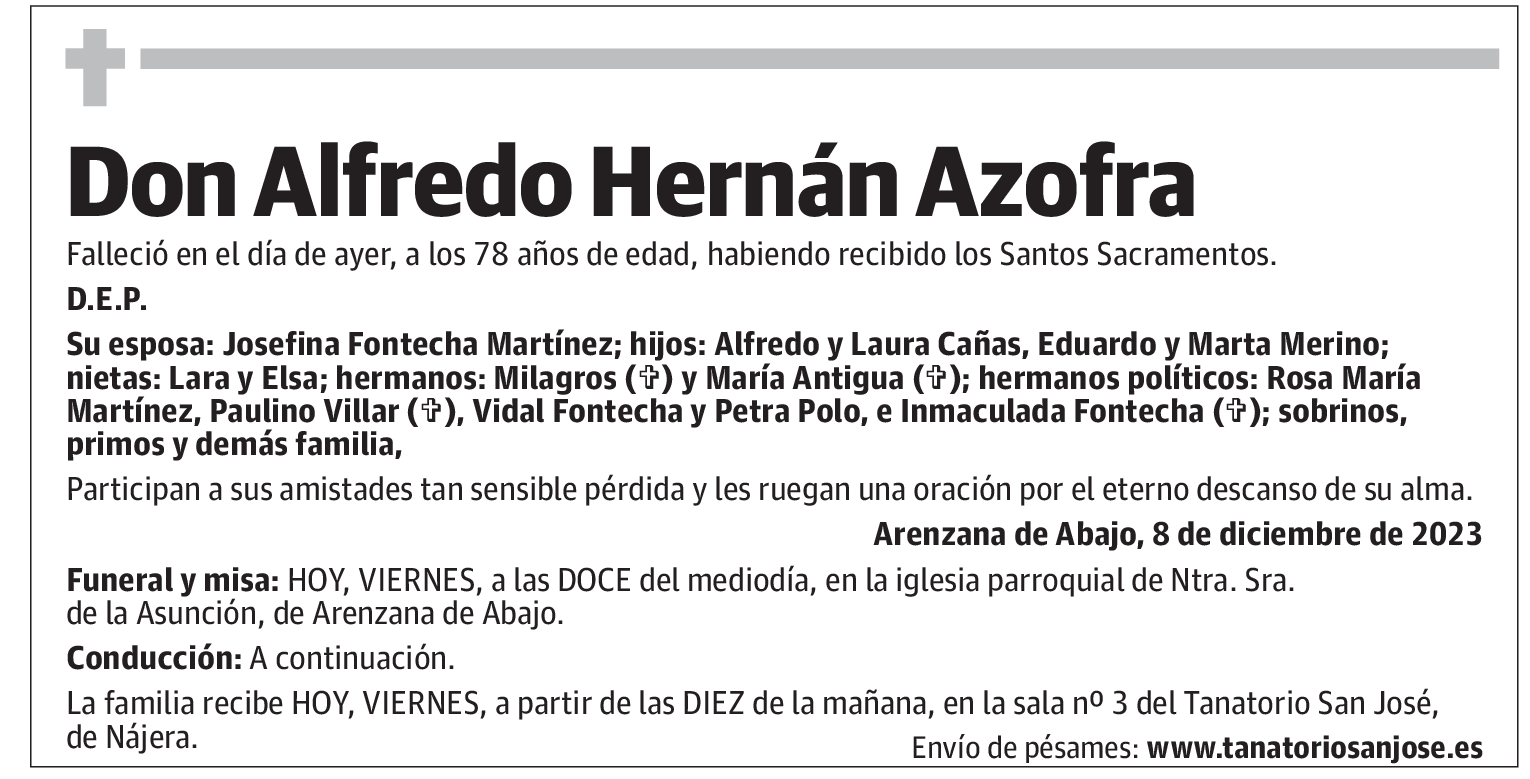 Don Alfredo Hernán Azofra
