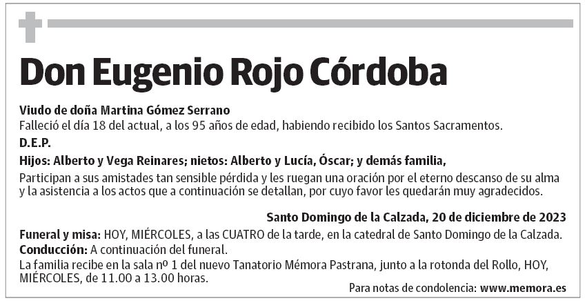Don Eugenio Rojo Córdoba
