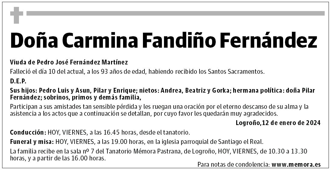 Doña Carmina Fandiño Fernández