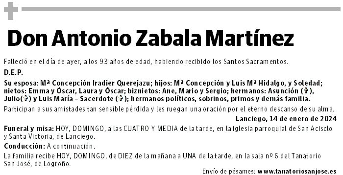 Don Antonio Zabala Martínez