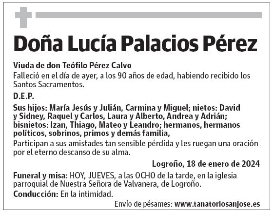 Doña Lucía Palacios Pérez