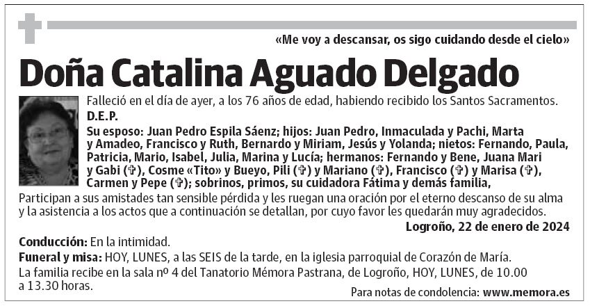 Doña Catalina Aguado Delgado