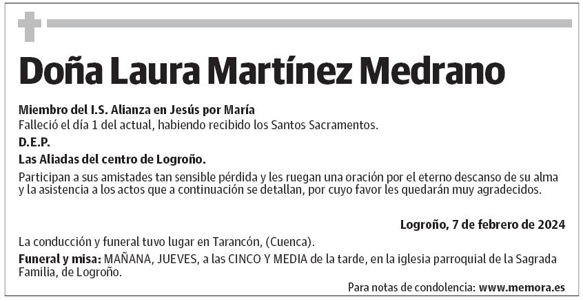 Doña Laura Martínez Medrano