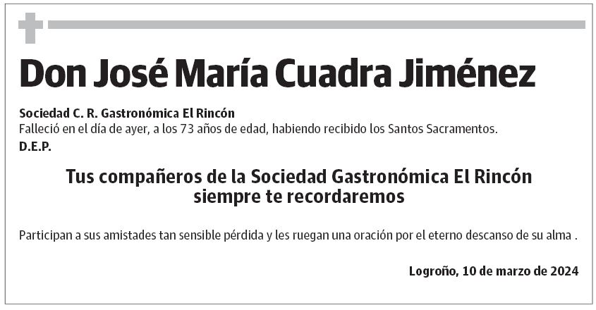 Don José María Cuadra Jiménez