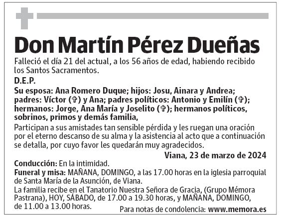 Don Martín Pérez Dueñas