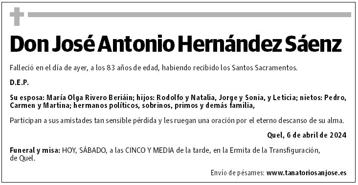 Don José Antonio Hernández Sáenz