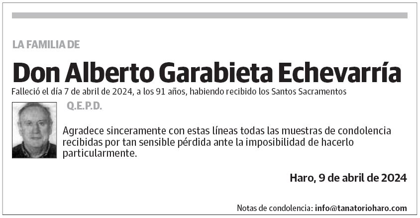 Don Alberto Garabieta Echevarría