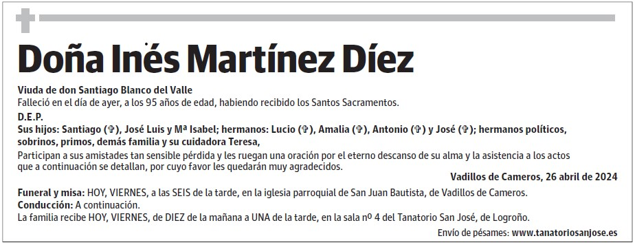 Doña Inés Martínez Díez