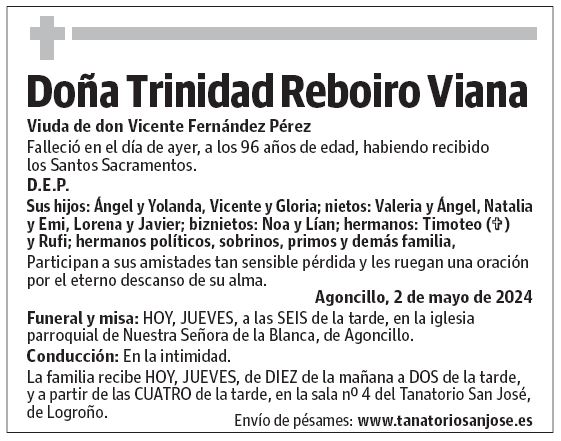 Doña Trinidad Reboiro Viana