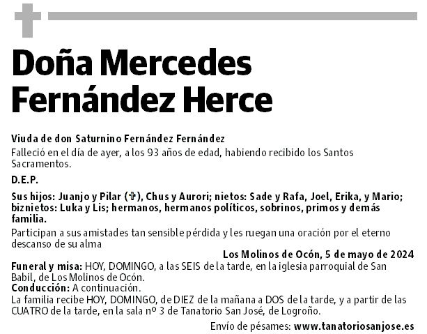 Doña Mercedes Fernández Herce