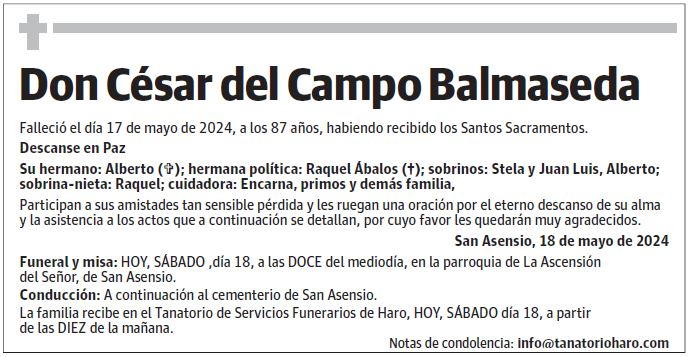 Don César del Campo Balmaseda