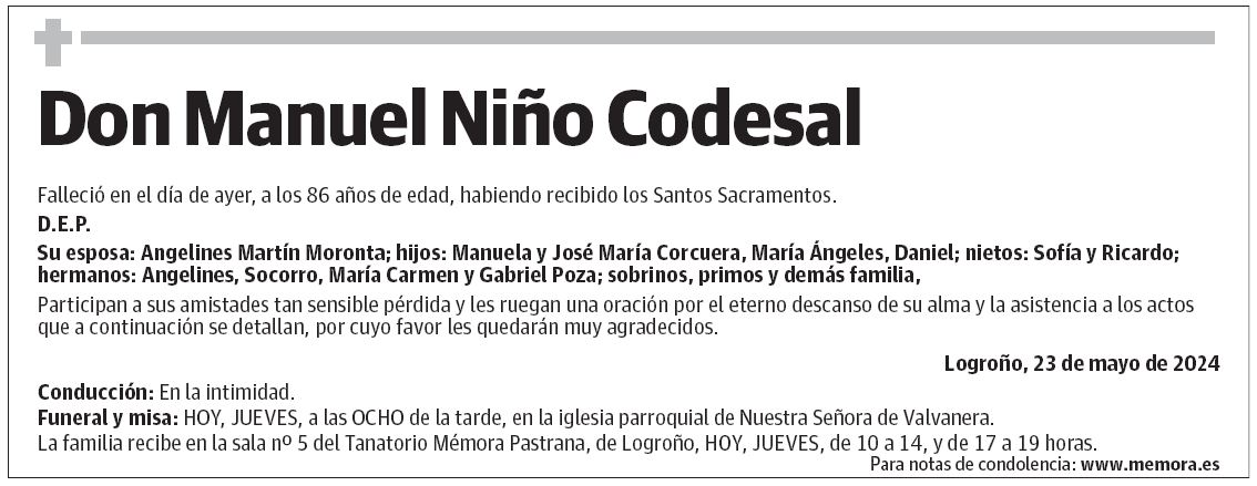 Don Manuel Niño Codesal