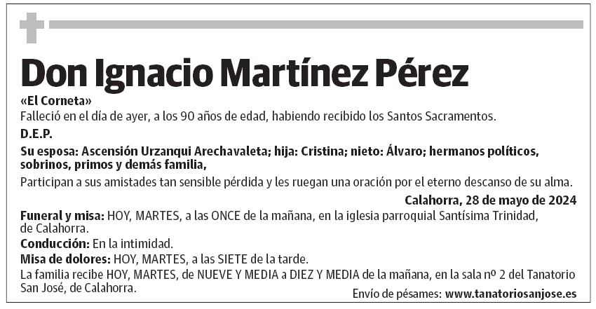 Don Ignacio Martínez Pérez