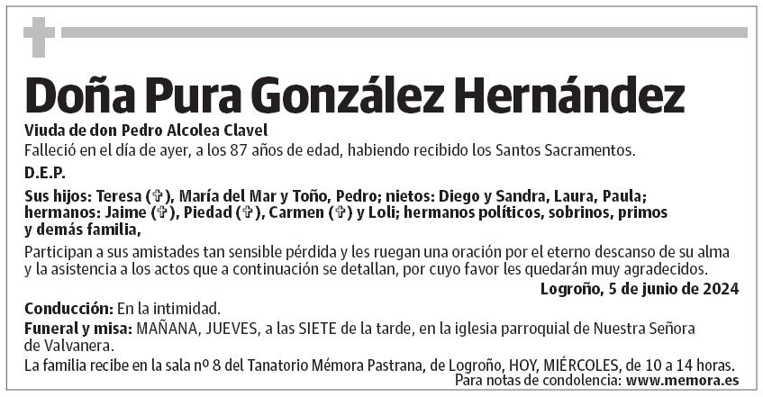 Doña Pura González Hernández