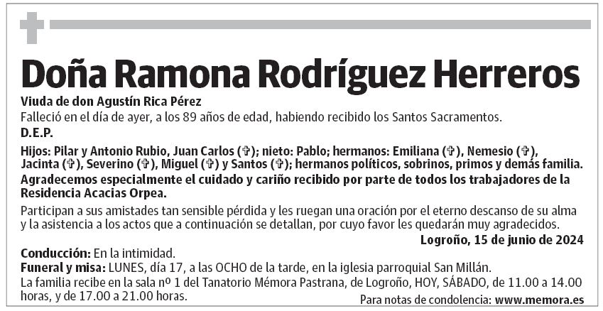 Doña Ramona Rodríguez Herreros