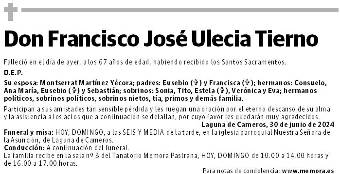 Don Francisco José Ulecia Tierno