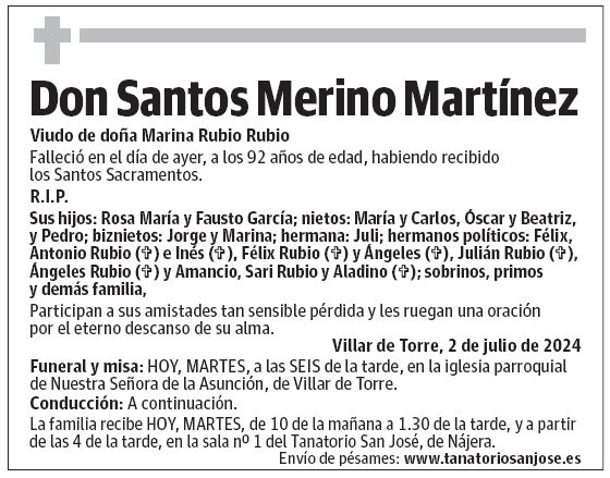 Don Santos Merino Martínez