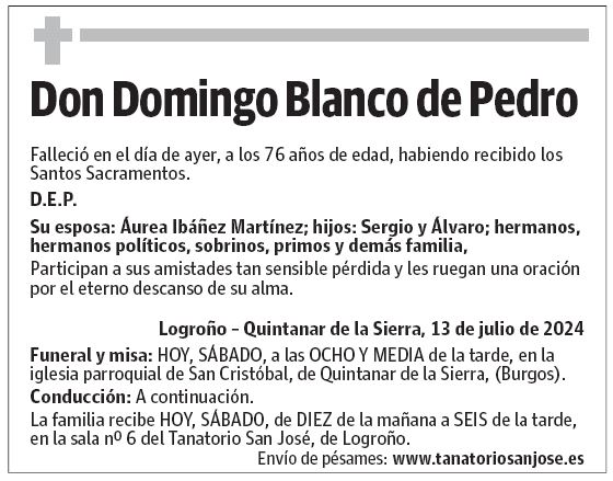 Don Domingo Blanco de Pedro