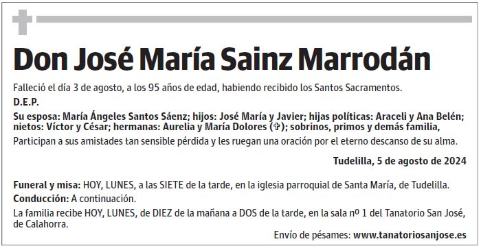 Don José María Sainz Marrodán