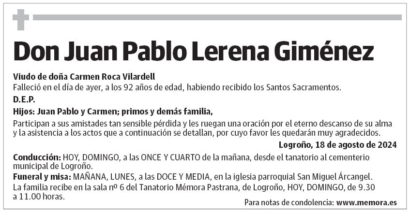 Don Juan Pablo Lerena Giménez