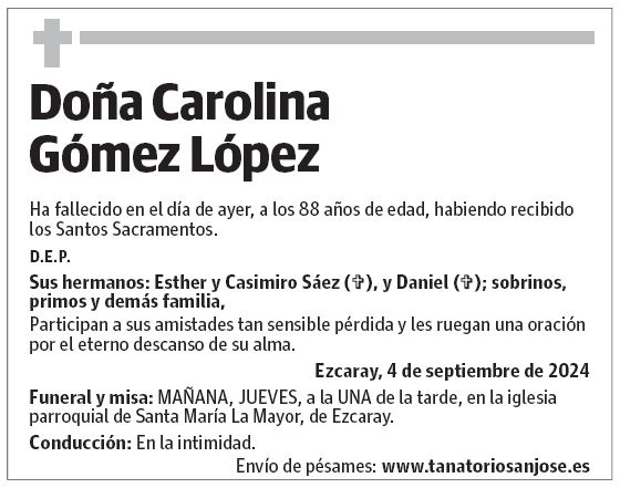 Doña Carolina Gómez López