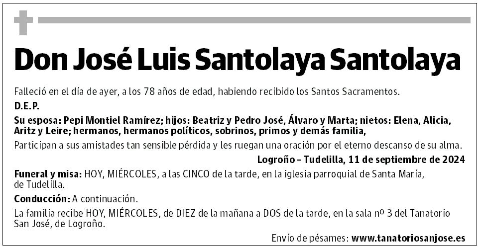 Don José Luis Santolaya Santolaya
