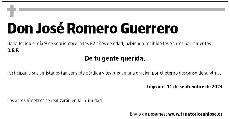 Don José Romero Guerrero