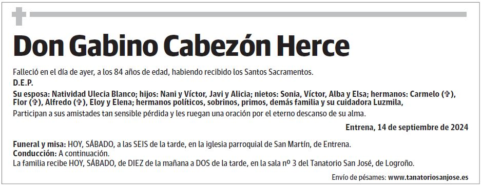 Don Gabino Cabezón Herce